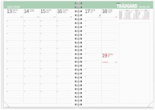 Produktbild 2 för Kalender 2026 A5 Allt om Trädgård Burde