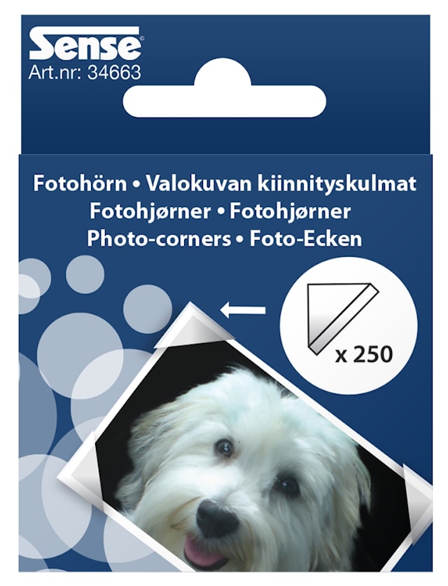 Fotohörn 250-pack Sense