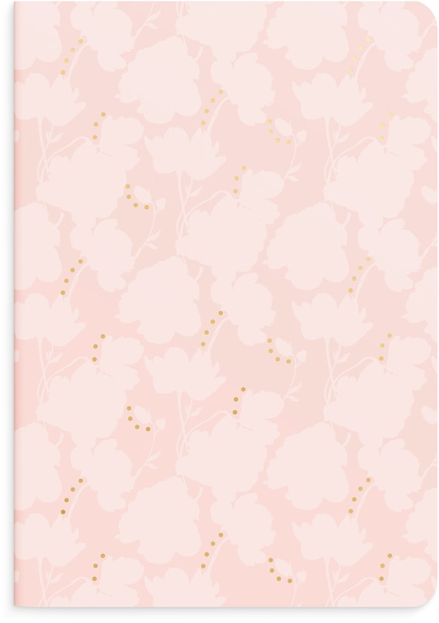 Produktbilde 3 for Notatblokk A5 Flower & Notes, Linjert, 2-pakning, Burde