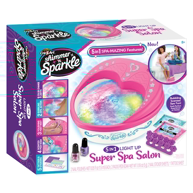 Produktbild 5 för Shimmer N Sparkle 5 In 1 Light Up Spa Salon Fotspa