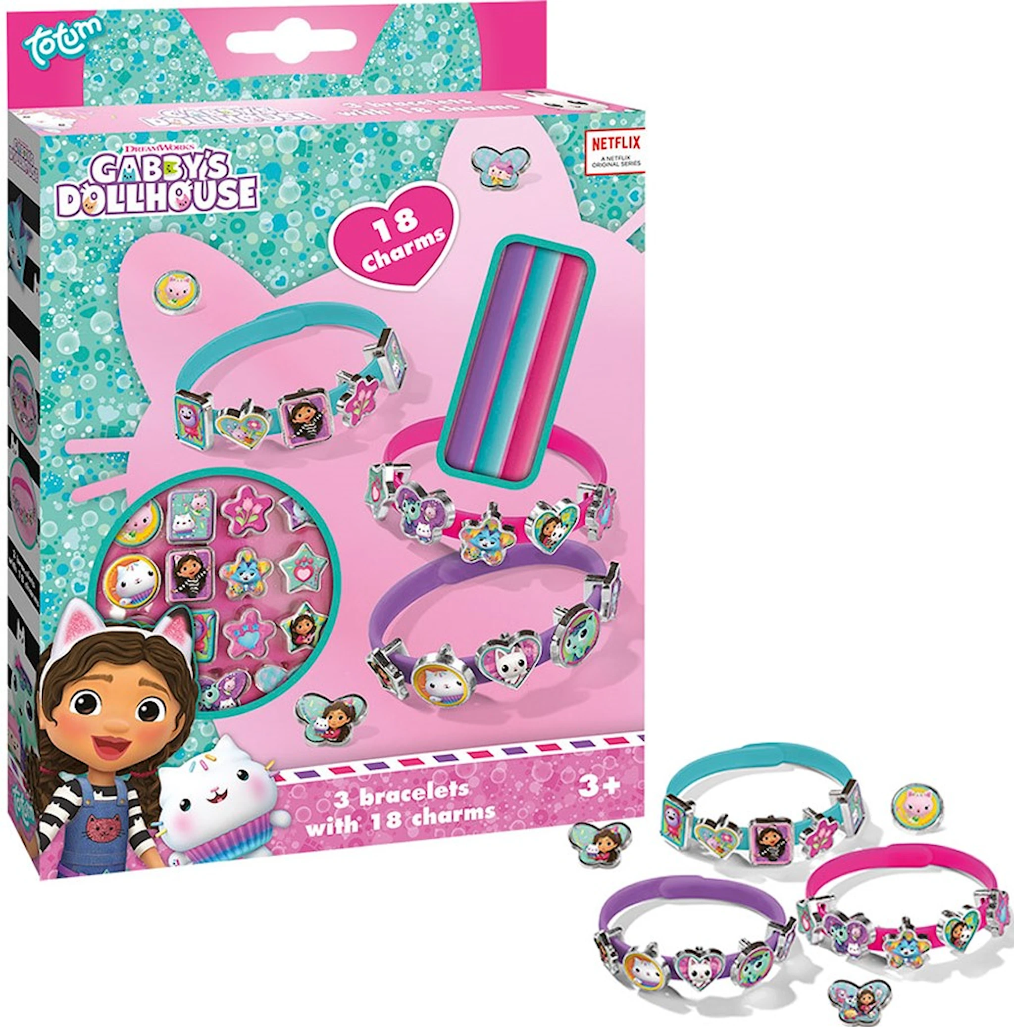Produktbild för Pysselset Armband Gabby's Dollhouse