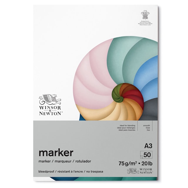 Produktbild 1 för Markerblock A3 50 Ark blödningsfritt Winsor & Newton