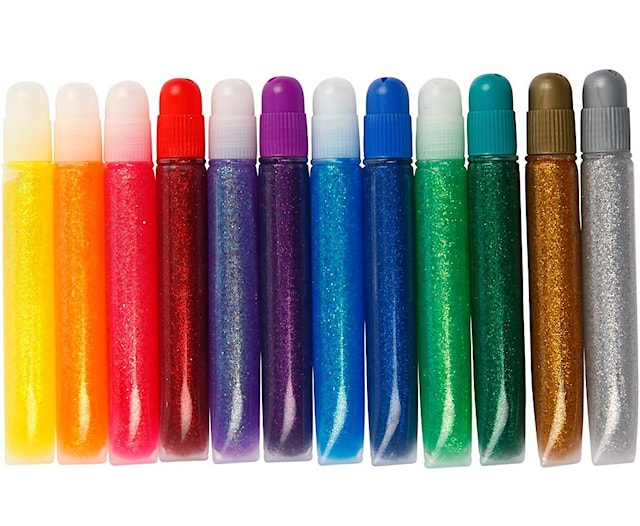 Produktbild 1 för Glitterlim Mix 10 ml 12-pack