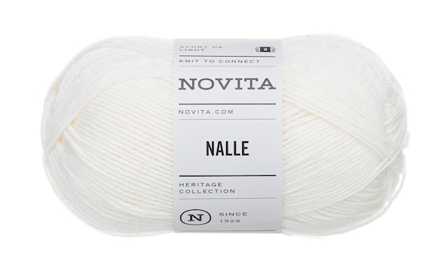 Nalle Garn Ullmiks 100 g Hvit 011 Novita