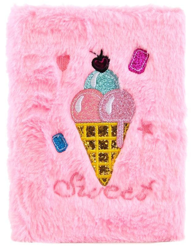 Muistivihko A5 Pehmeä Plyysi Jäätelö Suntoy