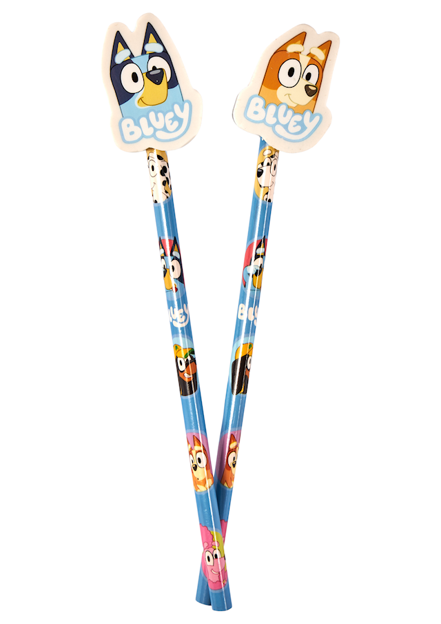 Produktbilde 2 for Bluey blyanter 2-pakning med viskelær
