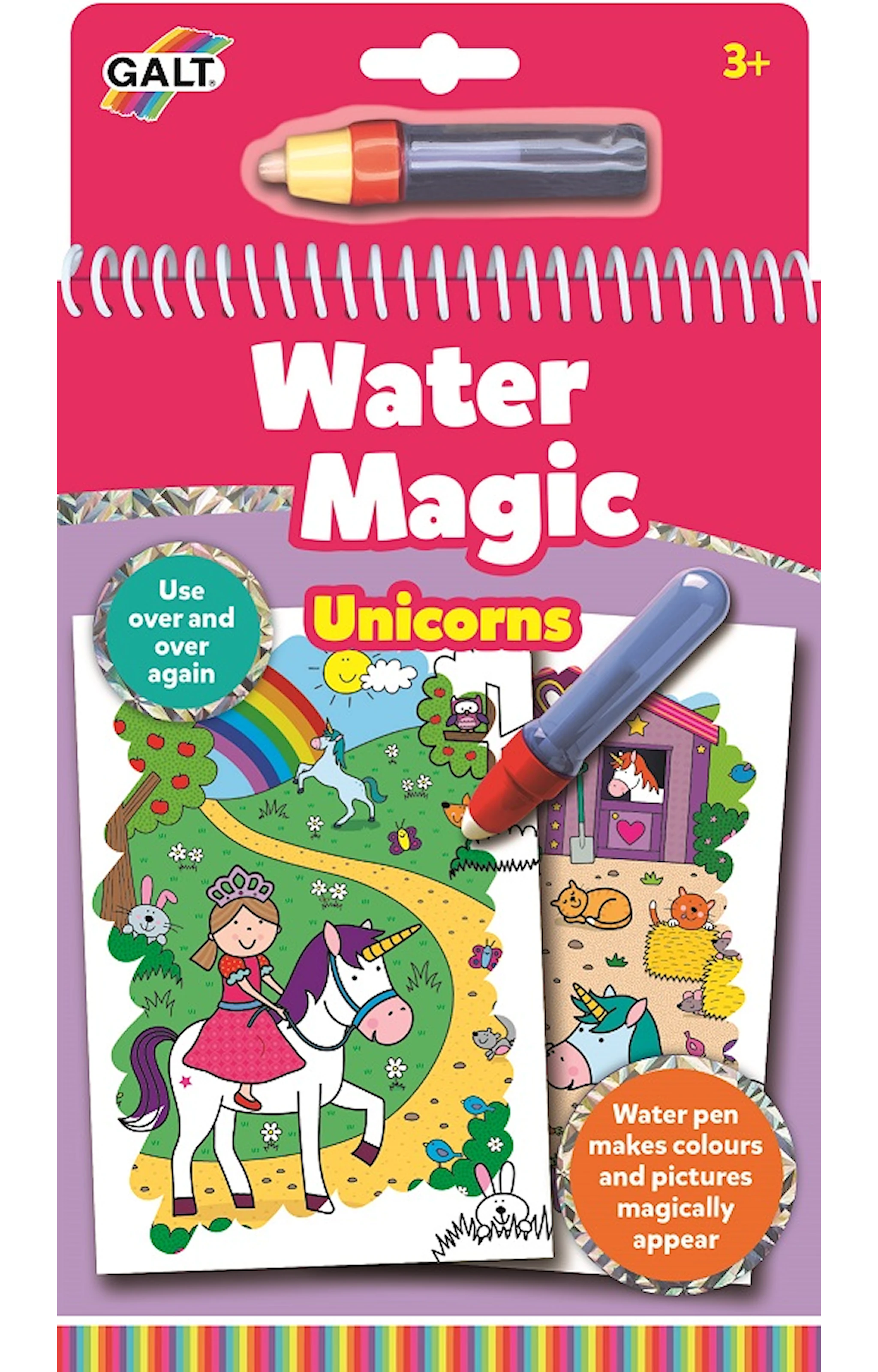 Produktbilde for Malebok Water Magic Enhjørninger