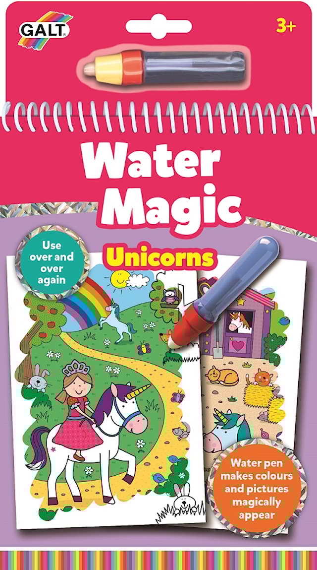 Malebok Water Magic Enhjørninger