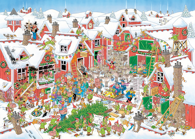Produktbild 2 för Jan Van Haasteren Santa´s Village Pussel 1000 bitar