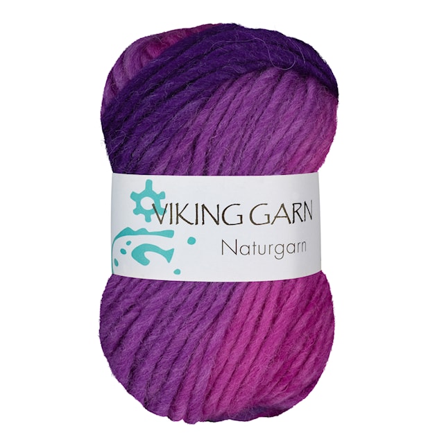 Tuotekuva 1 - Naturgarn 50 g Multi roosa/liila 669 Viking Garn