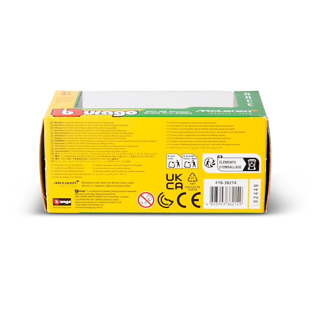 Produktbild 5 för BBurago 1:43 McLaren MCL38 2024 – Lando Norris (Senna Livery)