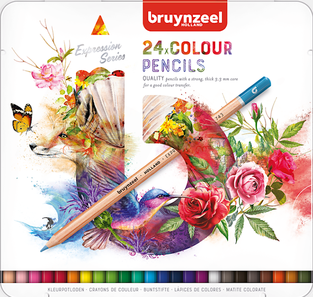 Produktbild 1 för Färgpennor Expression 24-set Bruynzeel