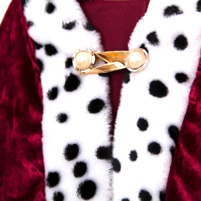 Produktbild 3 för Kung Cape Röd Sammet 98-128 cm Den Goda Fen