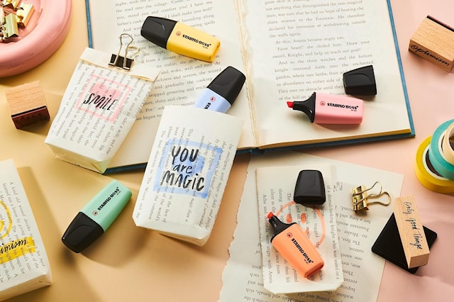 Produktbild 5 för Överstrykningspennor Mini Pastell 5 Pack STABILO BOSS