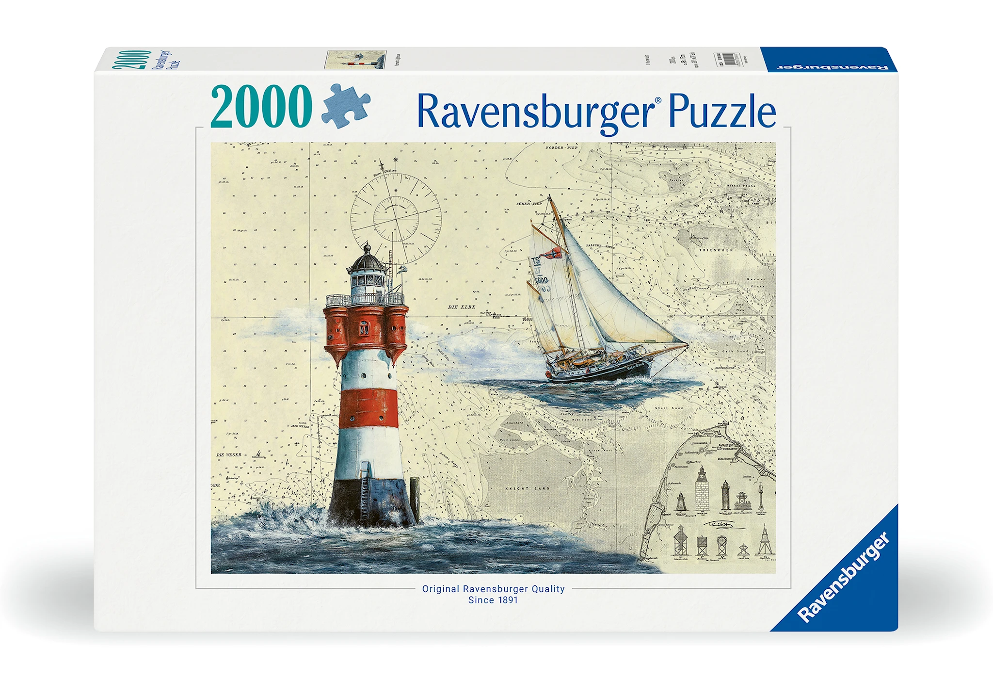 Tuotekuva ille Palapelit Romantic Lighthouse 2000 palaa, Ravensburger