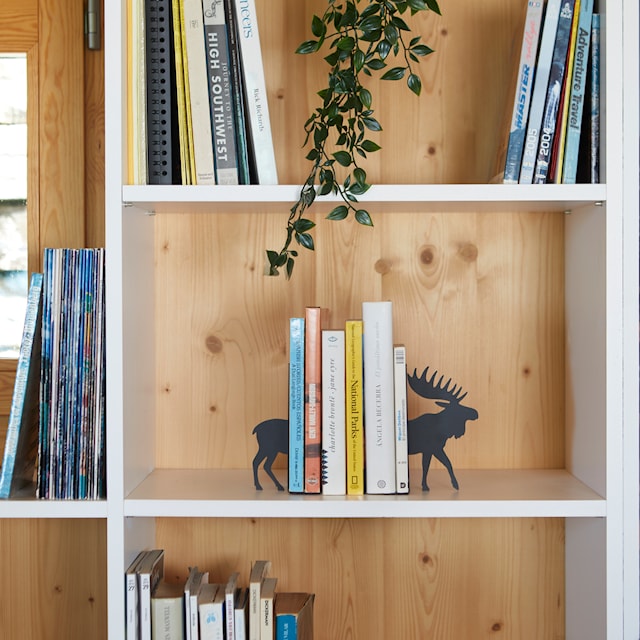 Produktbilde 2 for Bookend Moose Black Metal Balvi