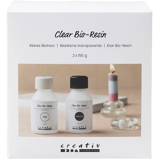 Produktbilde 1 for Klar Bioresin, klar, 2x150 ml/ 1 pk.