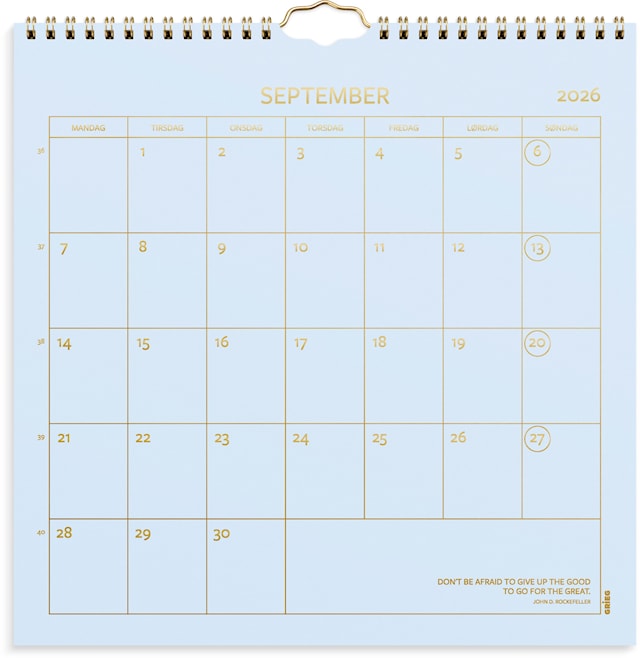 Produktbilde 4 for Veggkalender 2026 Color Rosa 300x300 mm GRIEG