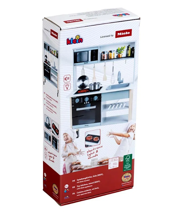 Produktbild 6 för Miele Leksakskök Trä Vit Theo Klein