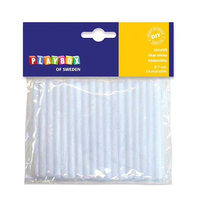Produktbild 1 för Limstift Ø 7 mm 18-p, Playbox