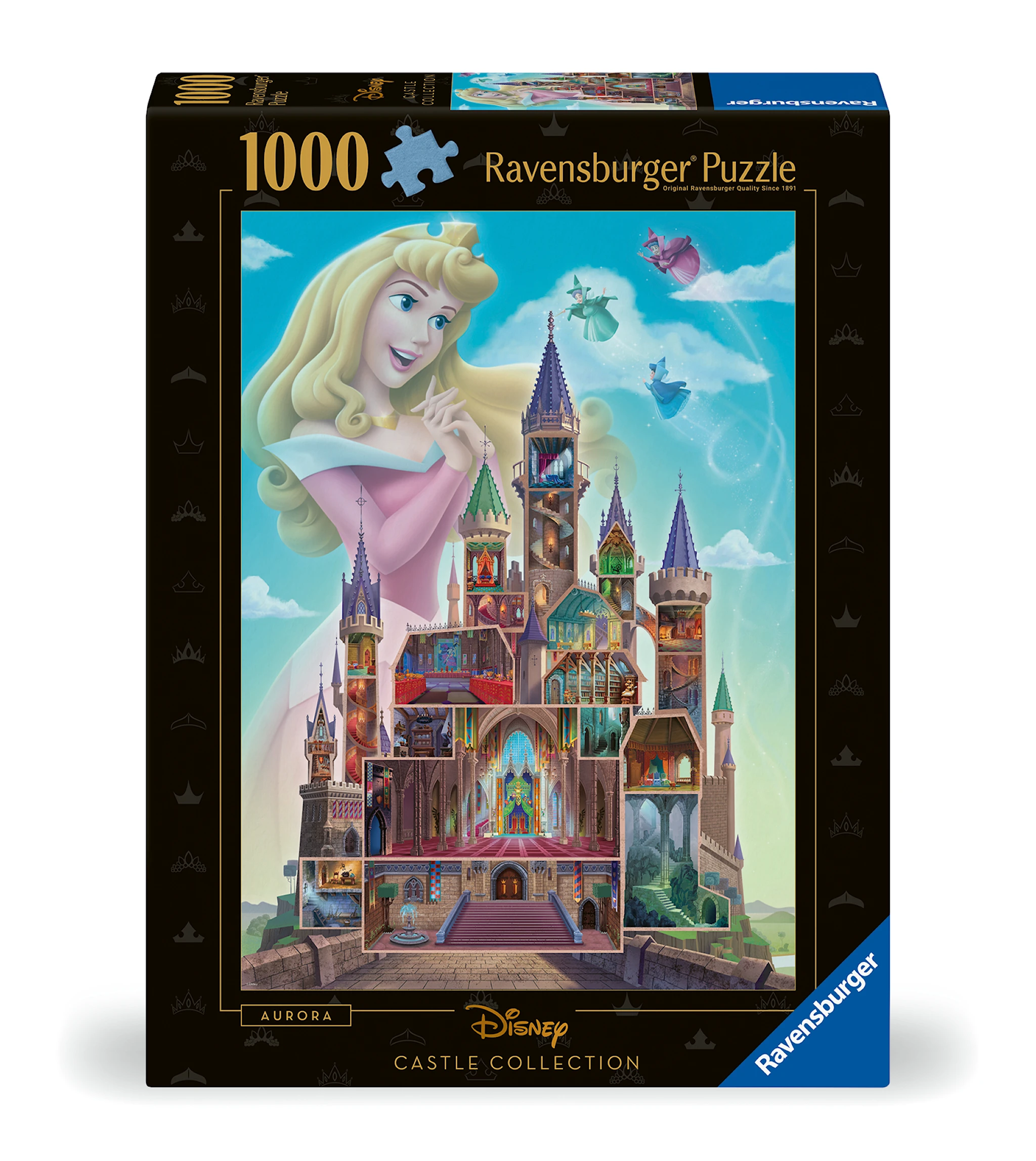 Tuotekuva ille Disney Castles Aurora Palapelit 1000 palaa, Ravensburger
