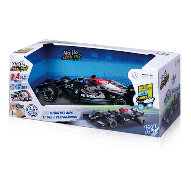 Tuotekuva 2 - Mercedes F1 Radiokauko-ohjattava Auto 1:24 Premium L Hamilton Bburago