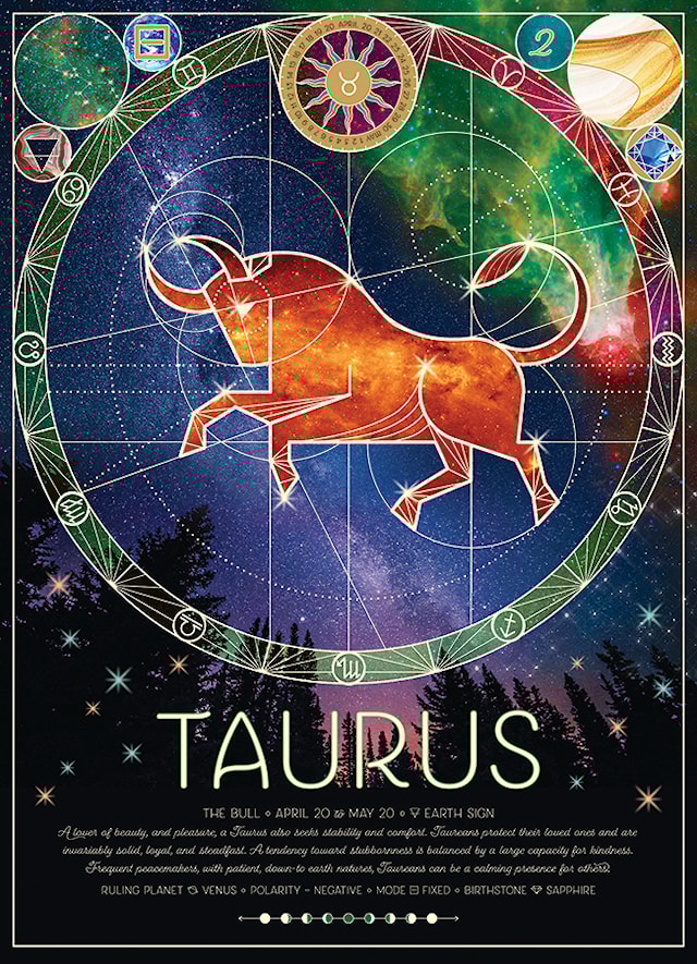 Produktbild 3 för Pussel Zodiac Taurus 500 bitar, Cobble Hill