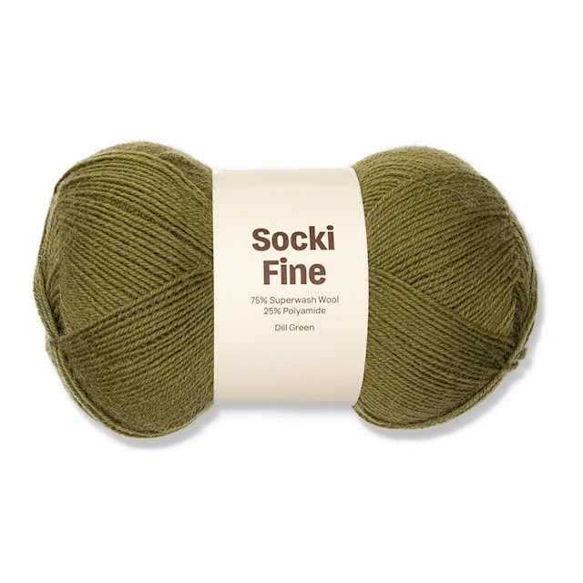 Socki Fine 100 g Dill Green A184 Adlibris