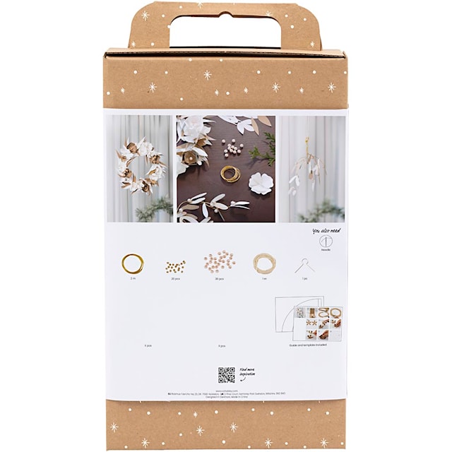 Produktbild 4 för DIY Julkrans dekoration ljusnatur Creativ Company