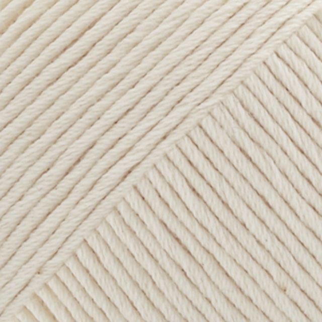 Safran Garn Bomull 50 g naturvit 18 Drops