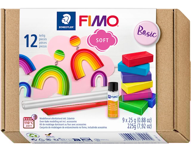Produktbild 1 för FIMO Lera Soft Colour Grundset Staedtler