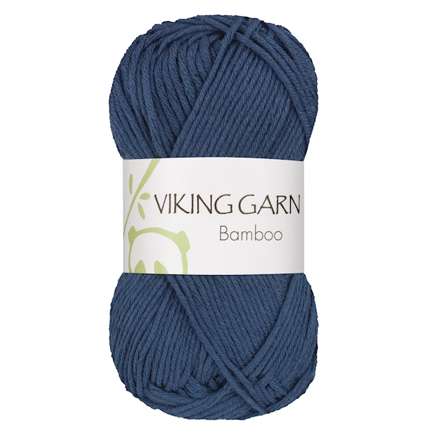 Bamboo 50 g Mørk blå 627 Viking Garn