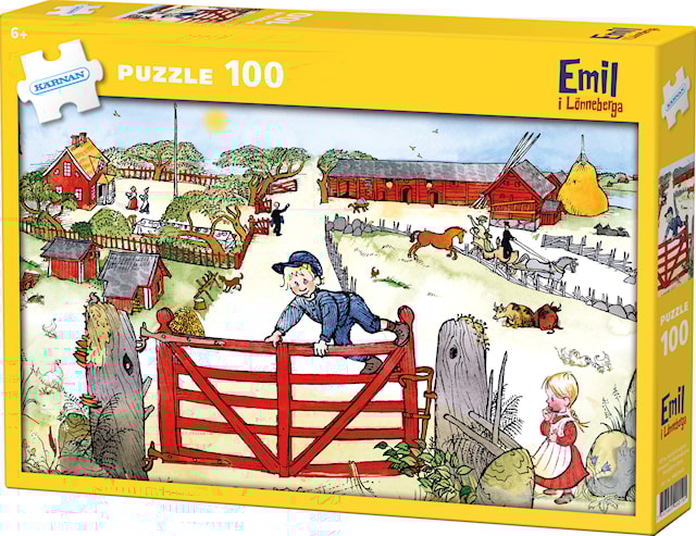 Tuotekuva 1 - Emil i Lönneberga, Palapeli, 100 palaa, Egmont Kärnan