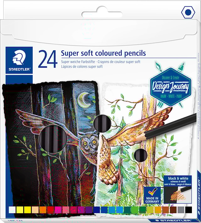 Tuotekuva 1 - Värikynät Superpehmeät 24-kpl Design Journey Staedtler