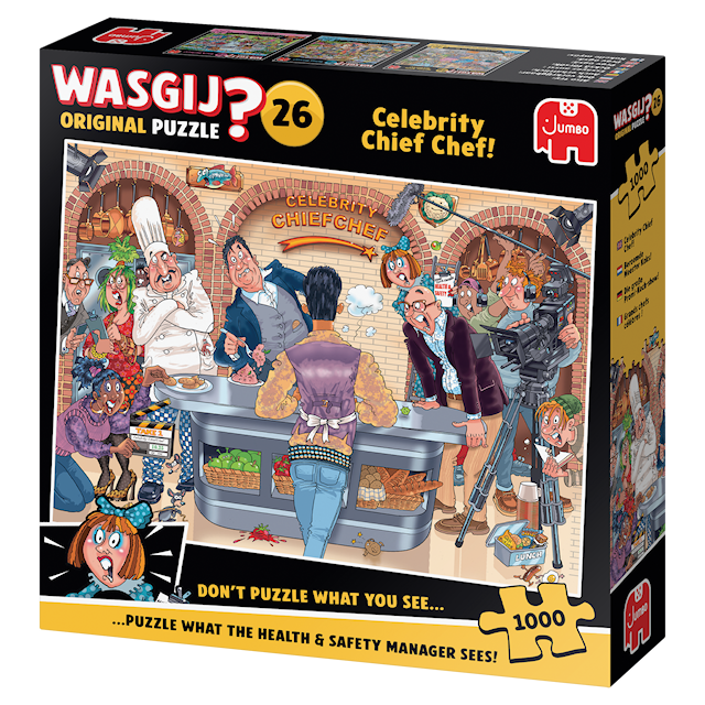 Tuotekuva 4 - Wasgij Original 26 - Celebrity Chief Chef! Palapeli 1000 palaa