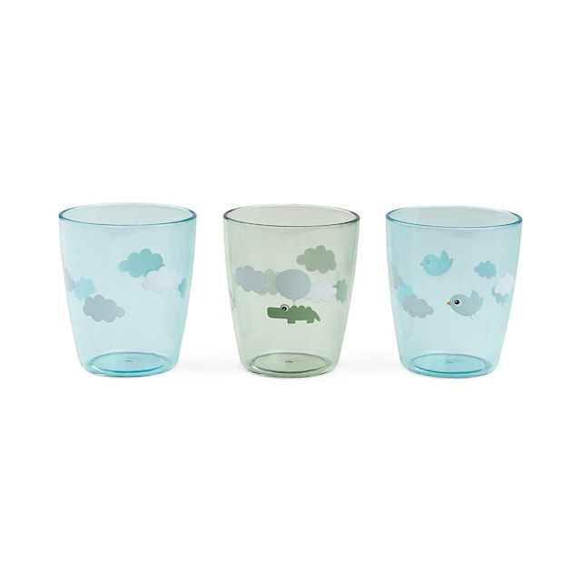 Glas 3-Pack Happy Clouds Green Done by Deer