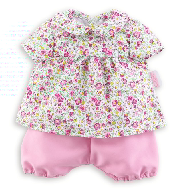 Tuotekuva 1 - Nuken Vaatteet Kukallinen Pusero ja Shorts 30 cm Corolle