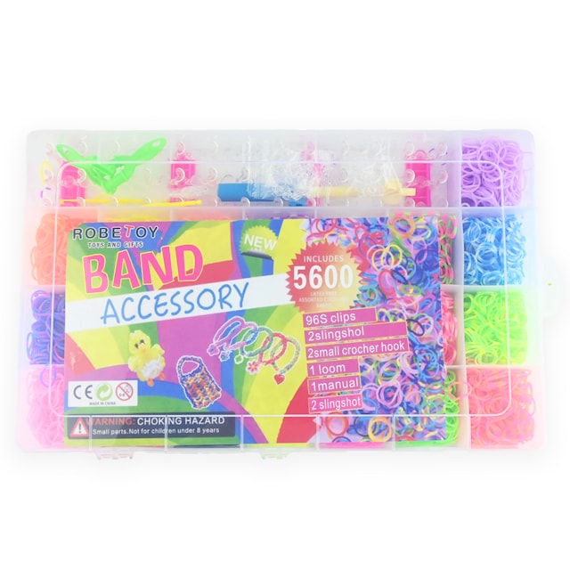 Produktbilde 1 for LOOM BANDS BOX DIY 5600-pack Robetoy